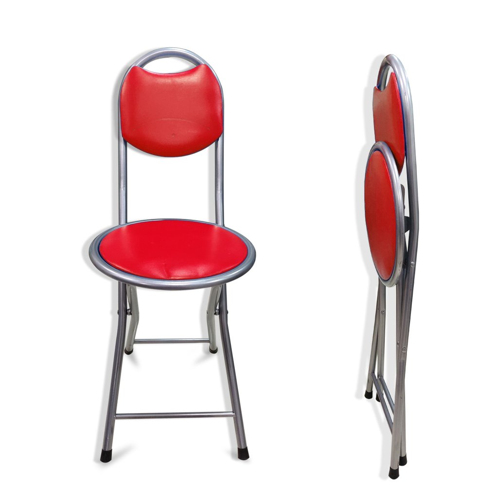 red folding stool