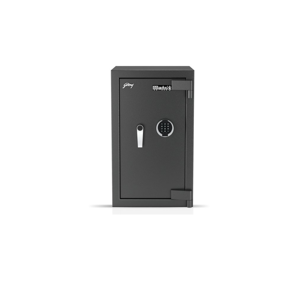 Godrej Safe Matrix 3016 Electronic Locker protect from fire and burglary Specially designed to safeguard your valuables, the safe comes