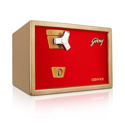 Godrej Safe Locker Premium Coffer V1 Red is designed for both home and office use. The safe comes with ultra key lock- call 8826891304