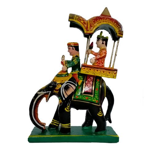 BANI Home Decor Handmade Wooden Rajasthani Elephant, Buy Online form sanushaa,in Bani Wooden Toys, Handicraft Item, Home Decor, Show Case.