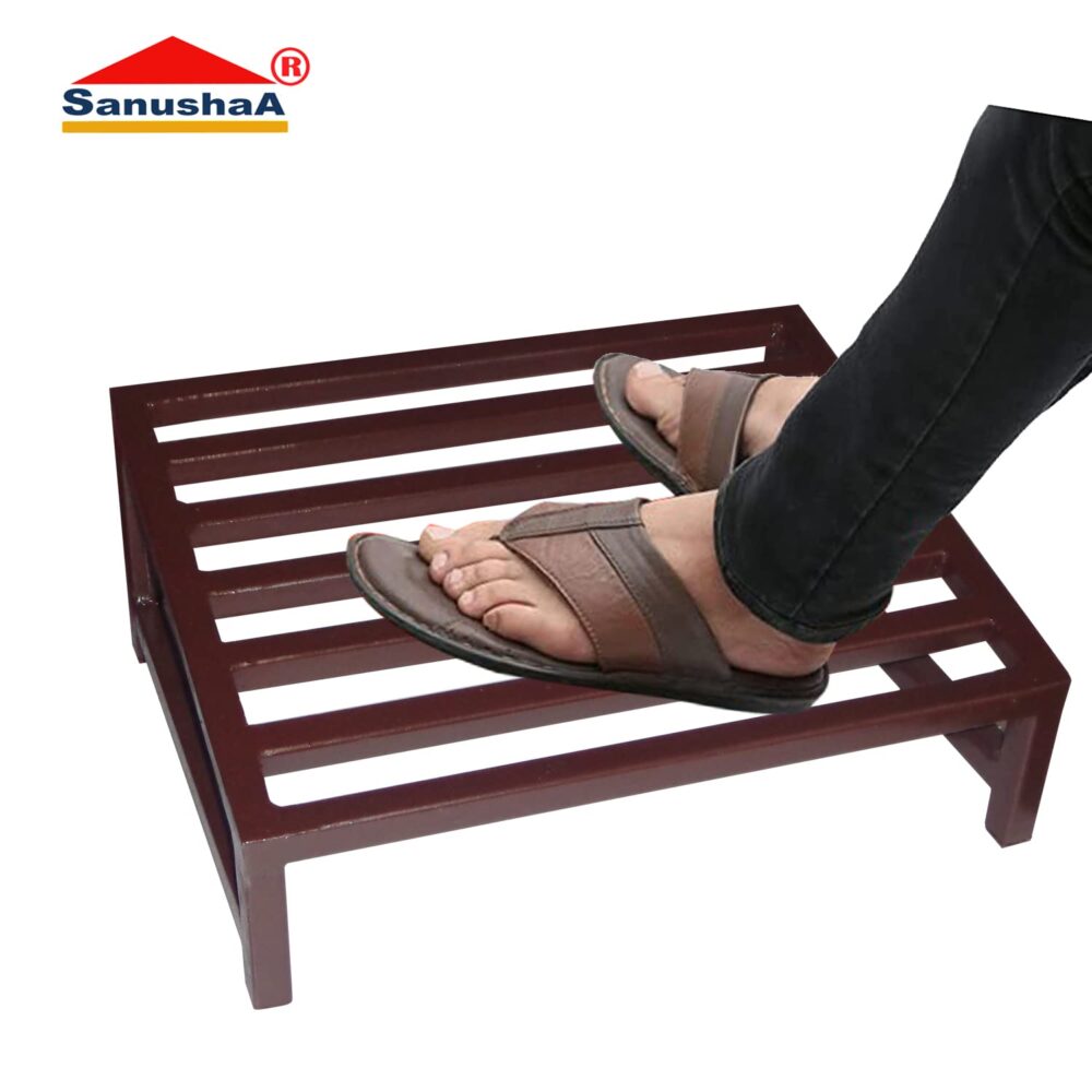 Sanushaa Metal Foot Rest Dark Brown, Book online order or what's up 8826891304 at Sanushaa Store @ Best rate for your product.