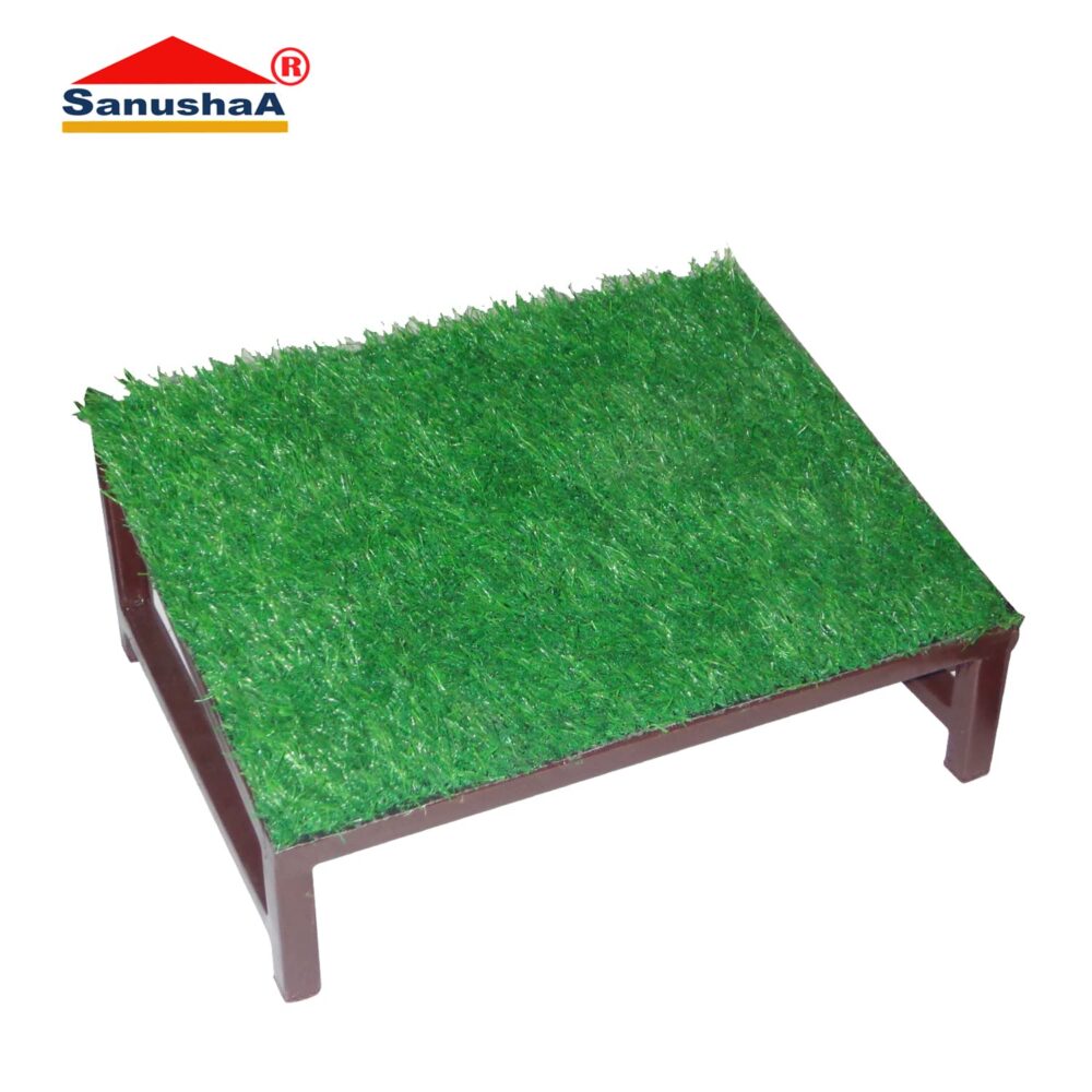 Sanushaa Metal Office Foot Rest with Artificial Grass, Sanushaa is your Auth. supplier, Buy from sanushaa store or what's up 8826891304