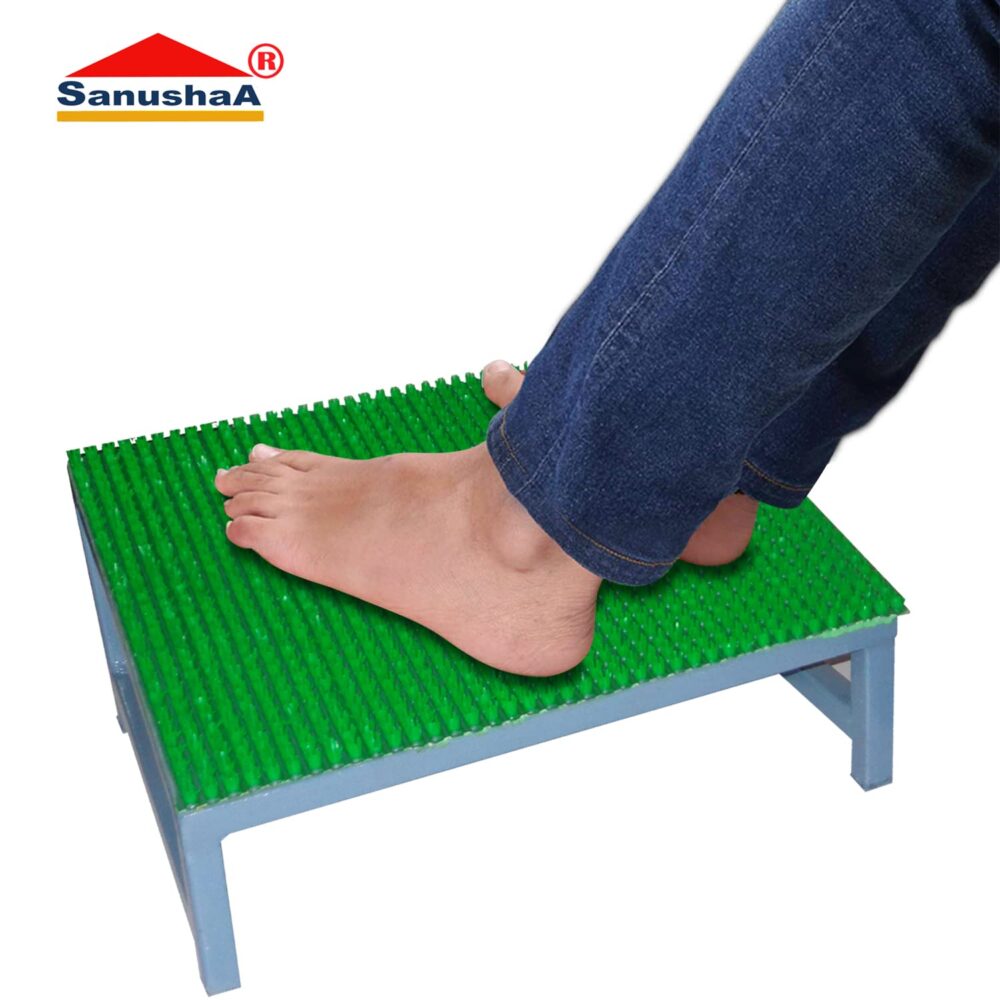 Sanushaa Metal Foot Rest with Artificial Grass, Book online order or what's up 8826891304 at Sanushaa Store @ Best rate for your product.