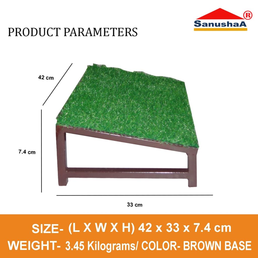 Sanushaa Metal Office Foot Rest with Artificial Grass, Sanushaa is your Auth. supplier, Buy from sanushaa store or what's up 8826891304