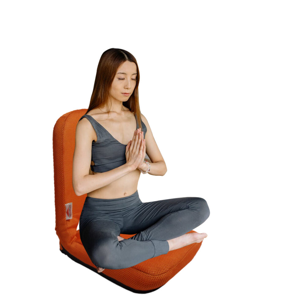 SANUSHAA Eezysit Portable Folding Seat Orange, meditation chair yoga, what's up 8826891304 at Sanushaa Store @ Best rate for your product.