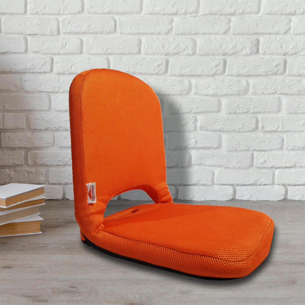 SANUSHAA Eezysit Portable Folding Seat Orange, meditation chair yoga, what's up 8826891304 at Sanushaa Store @ Best rate for your product.