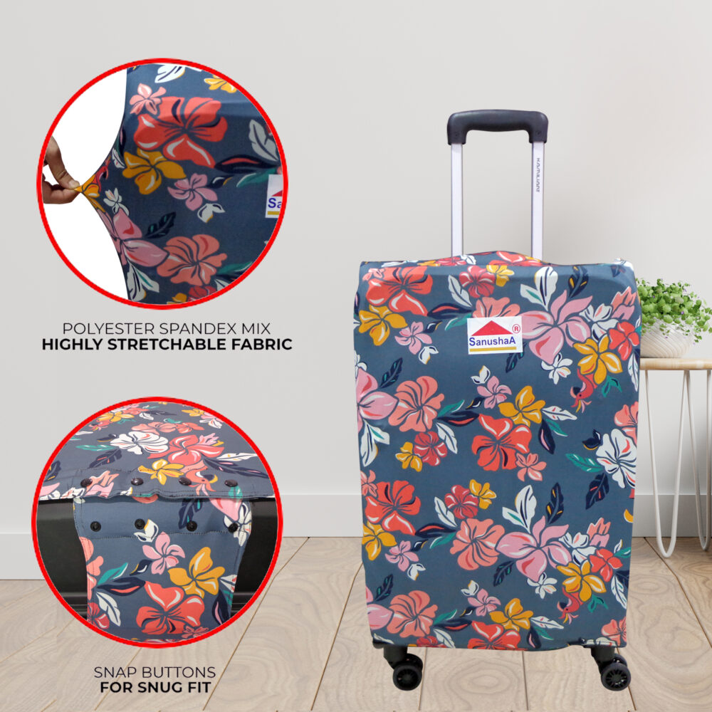 SANUSHAA Luggage Cover 75 cm (Multi), Book online order or what's up 8826891304 at Sanushaa Store @ Best rate for your product.