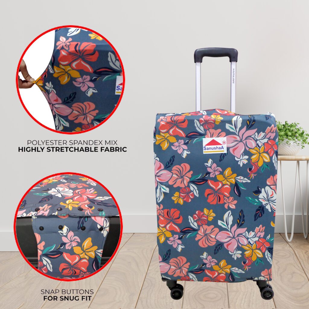 SANUSHAA Luggage Cover 75 cm (Multi), Book online order or what's up 8826891304 at Sanushaa Store @ Best rate for your product.