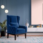 Godrej Interio Creta Wing Chair 1 Seater - Fab Blue, Sanushaa is your Auth. supplier, Buy from sanushaa store or what's up 8826891304.