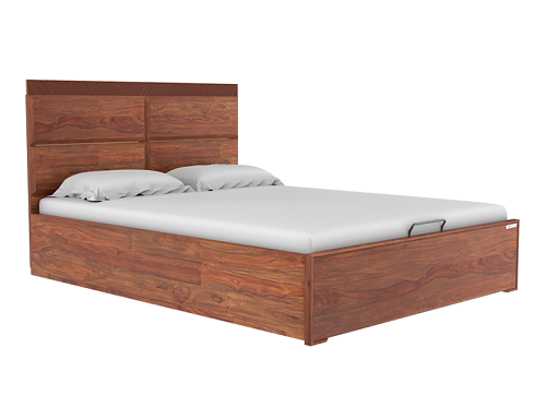 Godrej Interio Goldust Pro King Bed Sheesham - Fine Walnut, Sanushaa is your Auth. supplier, Buy from sanushaa store or what's up 8826891304.