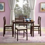 Godrej Interio Estana 4 Seater Dining Set - Mahogany, Sanushaa is your Auth. supplier, Buy from sanushaa store or what's up 8826891304.