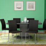 Godrej Interio Neo Apple 6 Seater Dining Table - Black, Sanushaa is your Auth. supplier, Buy from sanushaa store or what's up 8826891304.