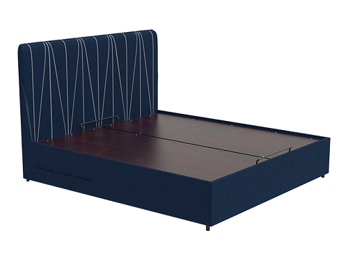 Godrej Interio Turf King Size Bed - Deep Blue, Sanushaa is your Auth. supplier, Buy from sanushaa.in store or what's up 8826891304.