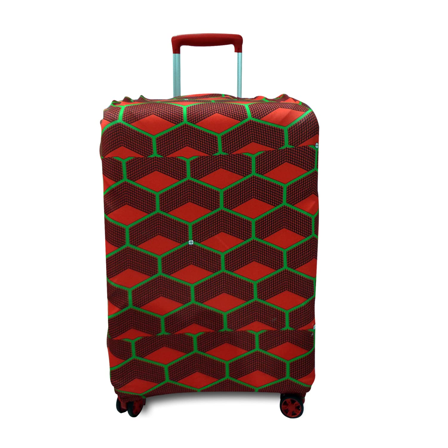 Sanushaa Luggage Cover 65 cm (24 Inch) Flower Printed, home lockers are designed to offer personalized security. Its locking system uses.