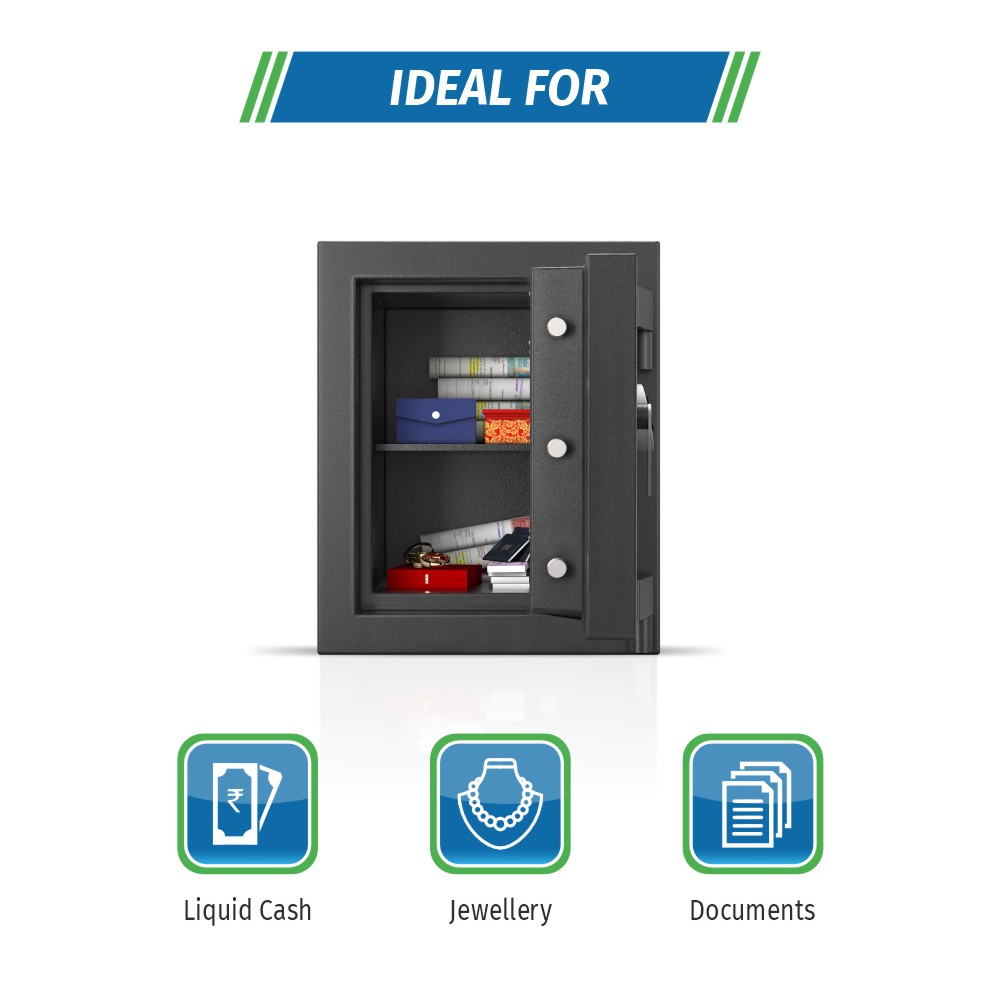 Godrej Matrix 1814 EL Home Locker Black, home lockers are designed to offer personalized security. Its locking system uses.