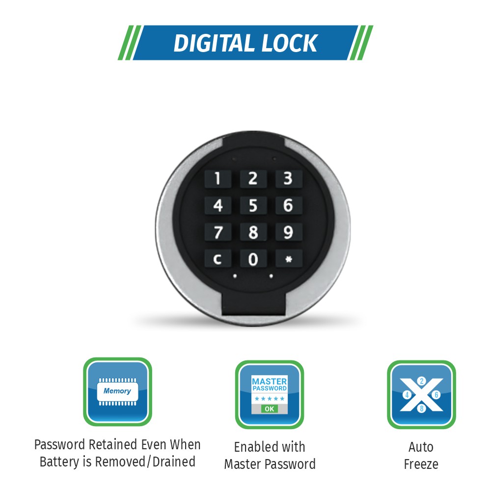 Godrej Matrix 1814 EL Home Locker Black, home lockers are designed to offer personalized security. Its locking system uses.