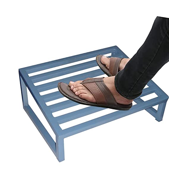 Sanushaa Metal Foot Rest For Office Dark Slate, Book online order or what's up 8826891304 at Sanushaa Store @ Best rate for your product.