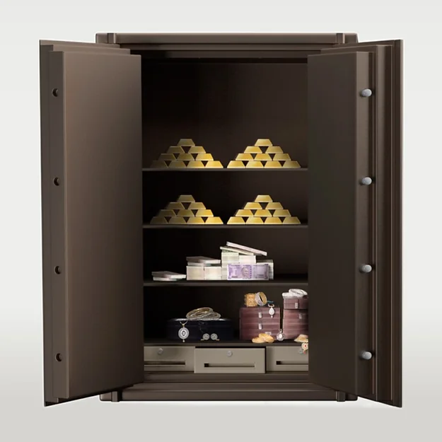 Godrej Defender Aurum Double Door Safe 61" Inch, home lockers are designed to offer personalized security. Its locking system uses.