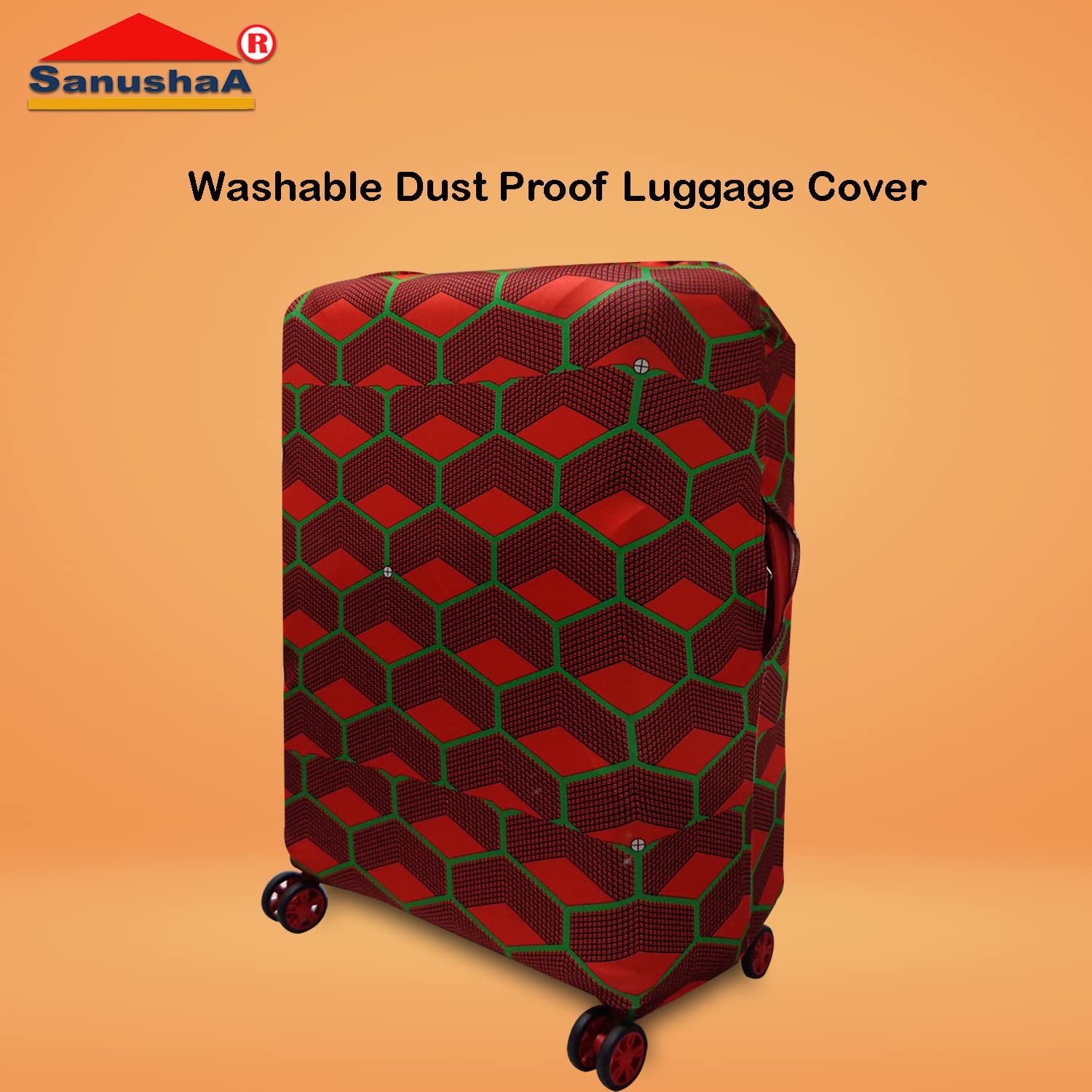 Sanushaa Luggage Cover 65 cm (24 Inch) Flower Printed, home lockers are designed to offer personalized security. Its locking system uses.