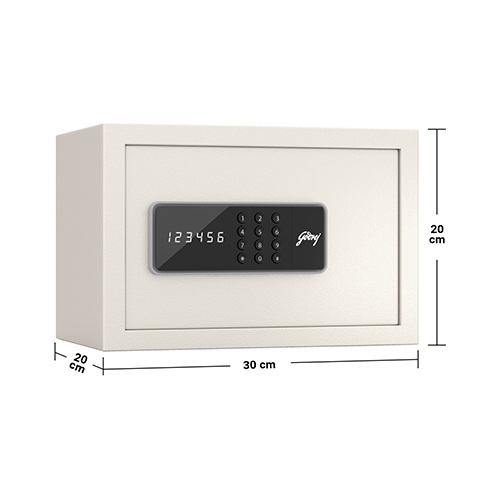 Godrej NX Pro Digital (8L) Ivory Home Locker, home lockers are designed to offer personalized security. Its locking system uses.