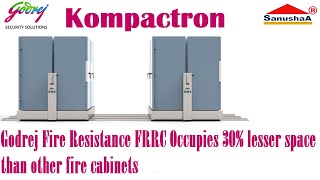 Godrej Fire Resistant Compactor | Godrej Kompactron, home lockers are designed to offer personalized security. Its locking system uses.