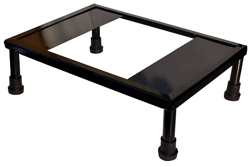 Sanushaa Powder Coating Metal Stand for Microwave - Black, Buy footrest and yoga chairs from sanushaa technologies or visit at sanushaa.in.