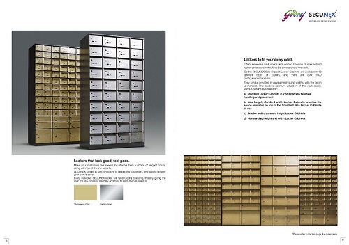 Godrej Safe Deposit Locker Vaults & Cabinets, book the lockers for your commercial use or bank purpose from sanushaa technologies pvt ltd.
