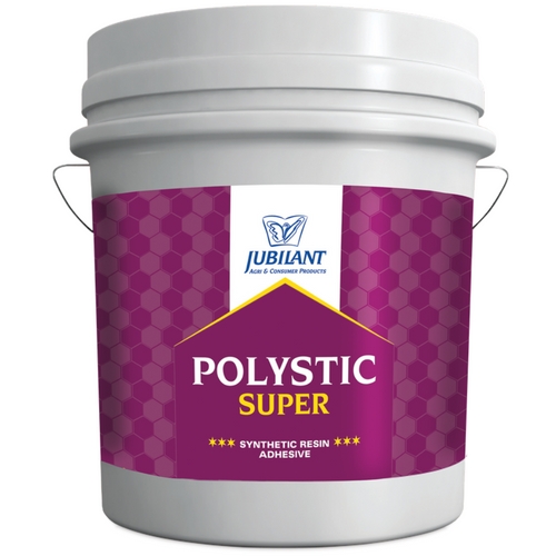 Jubilant Polystic Super Synthetic Resin Adhesive 5 Liter, book the jubilant polystic adhesive from authorized dealer sanushaa technologies pvt ltd.