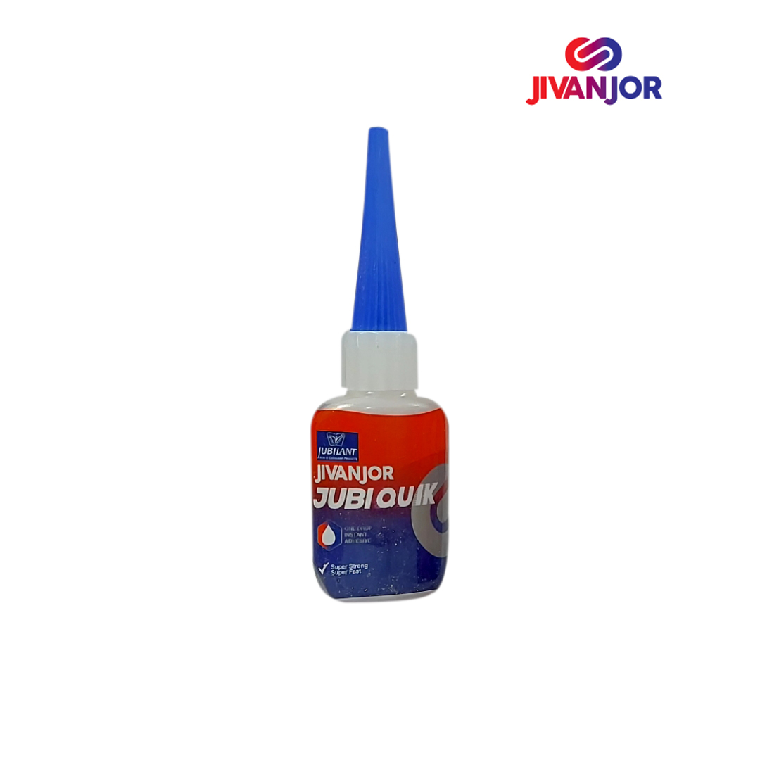 Jivanjor JubiQuick One Drop Instant Adhesive (20g), Jivanjor Jubiquik gel is a glue that has superior quality in terms of bonding non-toxic non-staining.