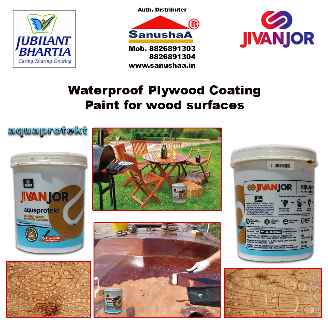 Jivanjor Aquaprotekt is superior waterproofing for plywood 1Ltr.