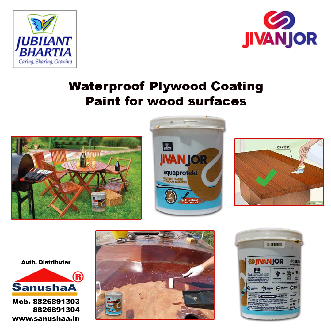 Waterproof plywood coating paint