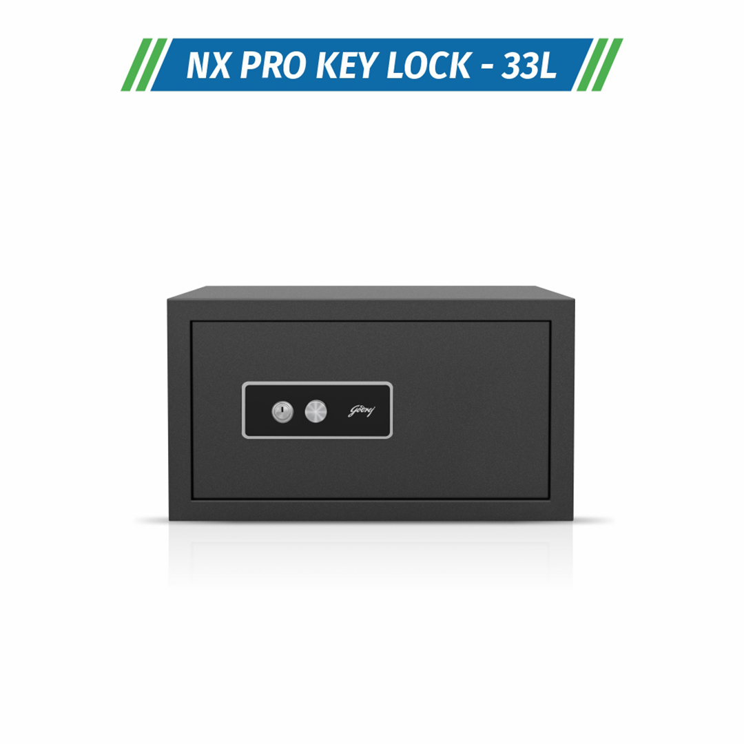 Godrej NX Pro 33 Ltr Key Lock Home Locker, Compact home locker, Secure home locker, Affordable home locker, home locker for valuables