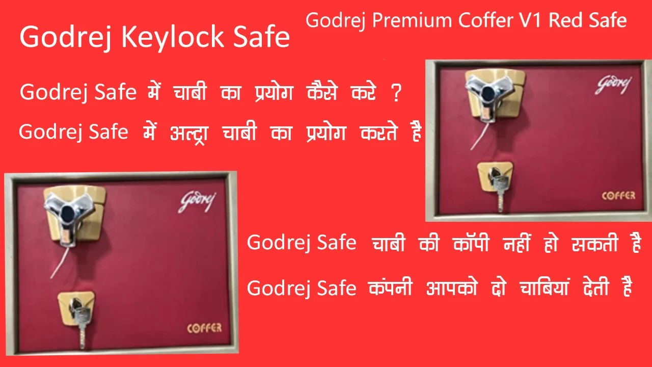 Godrej Safe Premium coffer V1 Red home locker