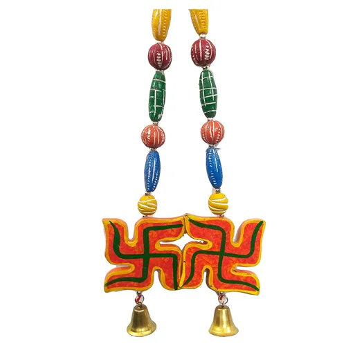 Bani Wooden Door Toran or Vastu Bandarwal, Handmade Door Window Feng Shui Toran or Vastu wind chime for Home/Office- call 8826891304