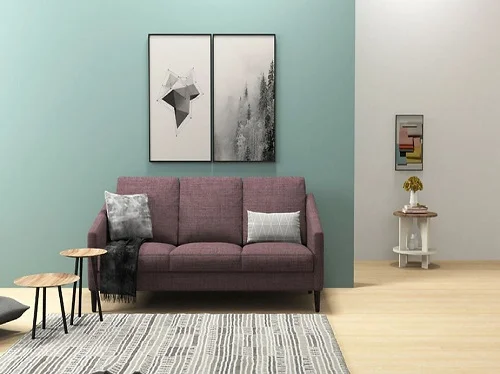 Godrej Interio Gradient 5 Seater Sofa Set - Magenta, Sanushaa is your Auth. supplier, Buy from sanushaa store or what's up 8826891304.